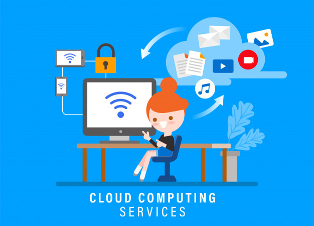 cloud-computing-services-online-security-concept-illustration-girl-with-computer-her-workspace-flat-design-style-cartoon-character_1207-971